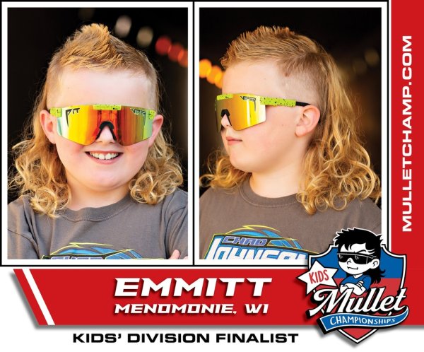 j1.com Garoto de oito anos ganha campeonato infantil de mullets