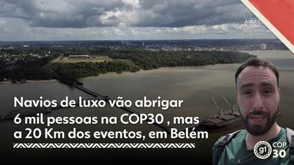 j1.com Navios de luxo vão ter 6 mil leitos na COP30, mas ficarão a mais de 20 km dos eventos em Belém