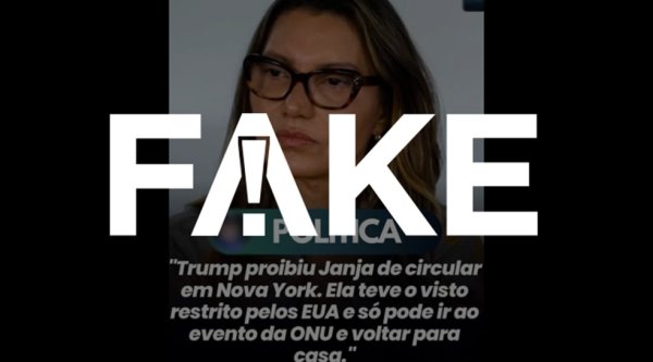 j1.com É #FAKE que Trump proibiu Janja de circular em Nova York em viagem para reunião da ONU
