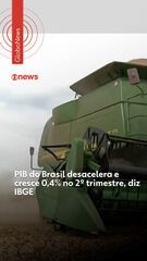 PIB do Brasil desacelera e cresce 0，4% no 2º trimestre， diz IBGE