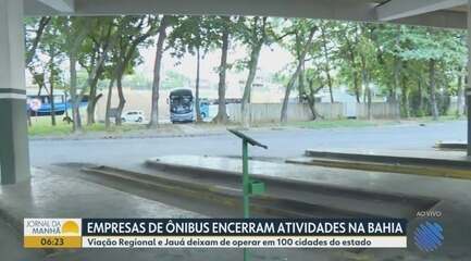 Empresas de ônibus encerram atividades na Bahia